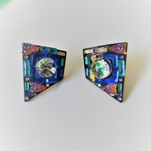 B. Schiffy 1980's designer earrings